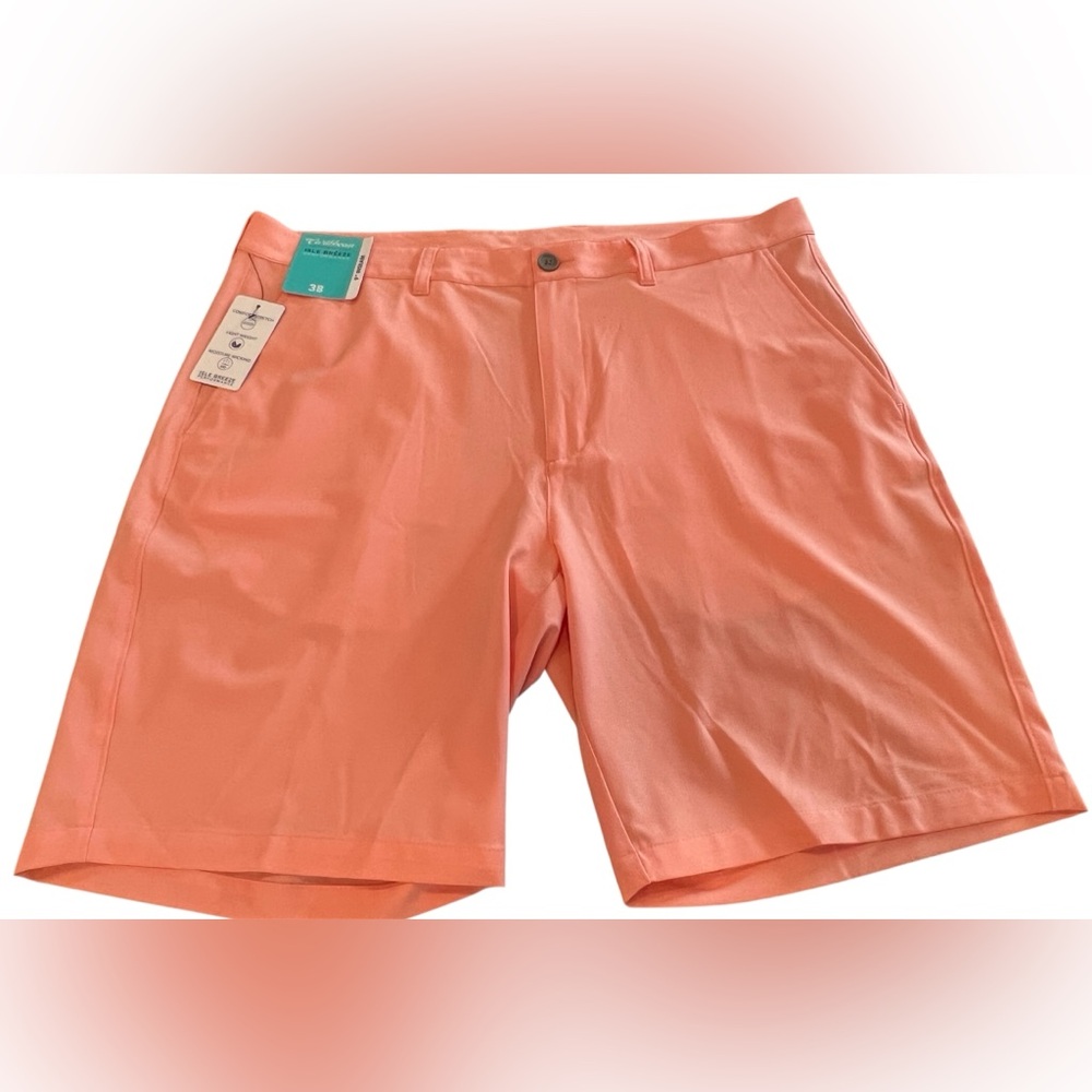 Roundtree & Yorke Mens Isle Breeze Performance Chino Shorts 9” Inseam Sz 38 NWT